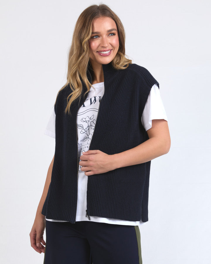 Foxwood Zip Knit Vest