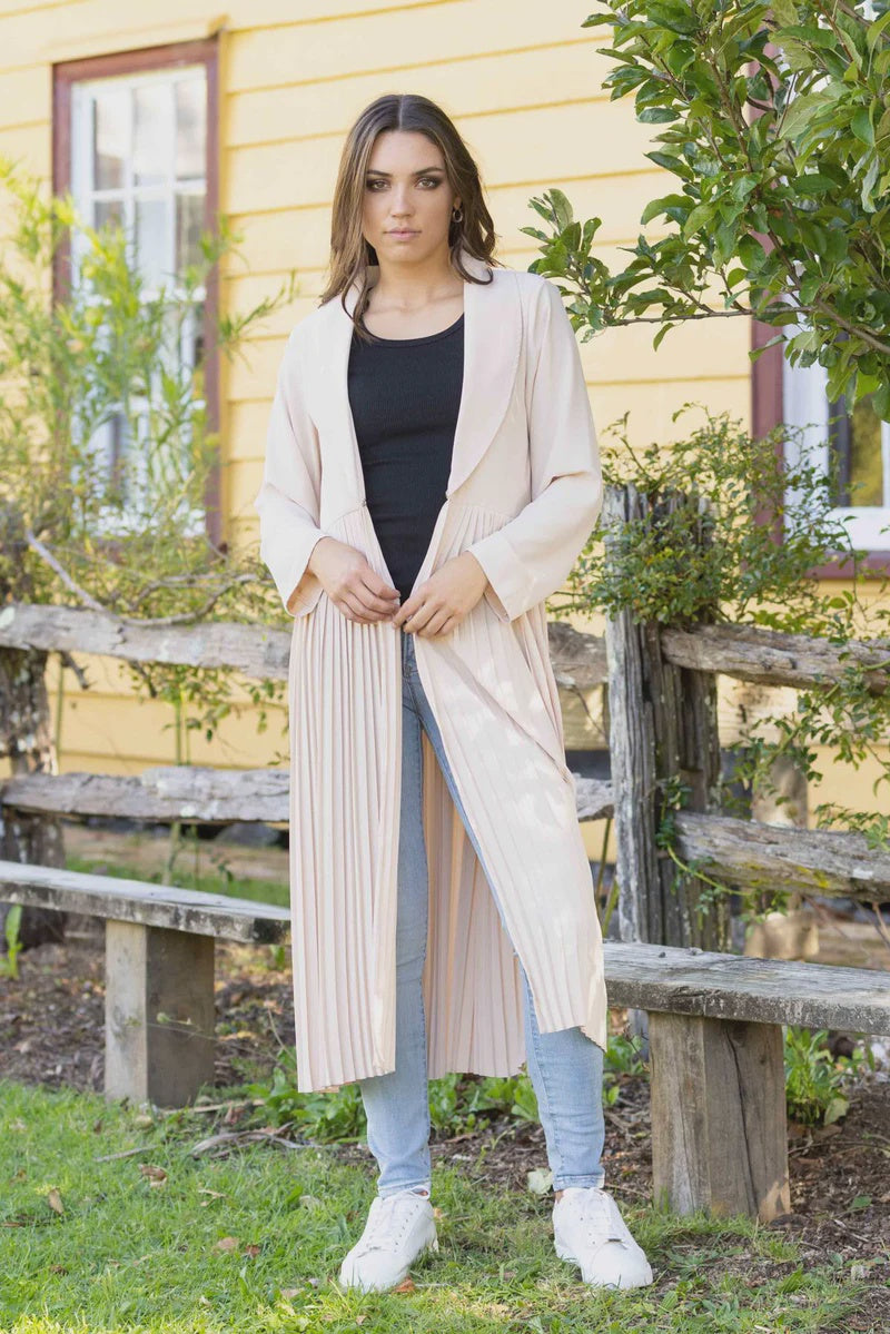 BEIGE MILO DUSTER - RAPT ONLINE