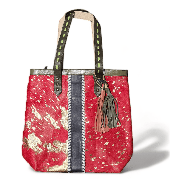 RED METALLIC PARADE SHOPPER - RAPT ONLINE