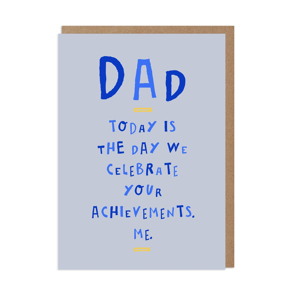 DAD ACHIEVEMENTS CARDS