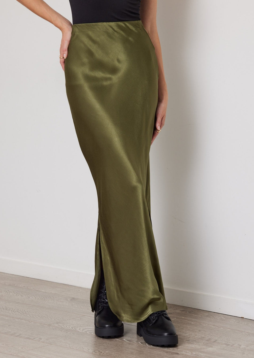 OLIVE REINE BIAS SKIRT - RAPT ONLINE