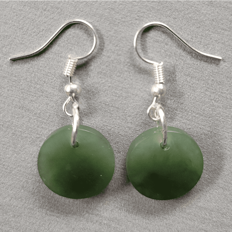 DISK GREENSTONE EARRINGS - RAPT ONLINE