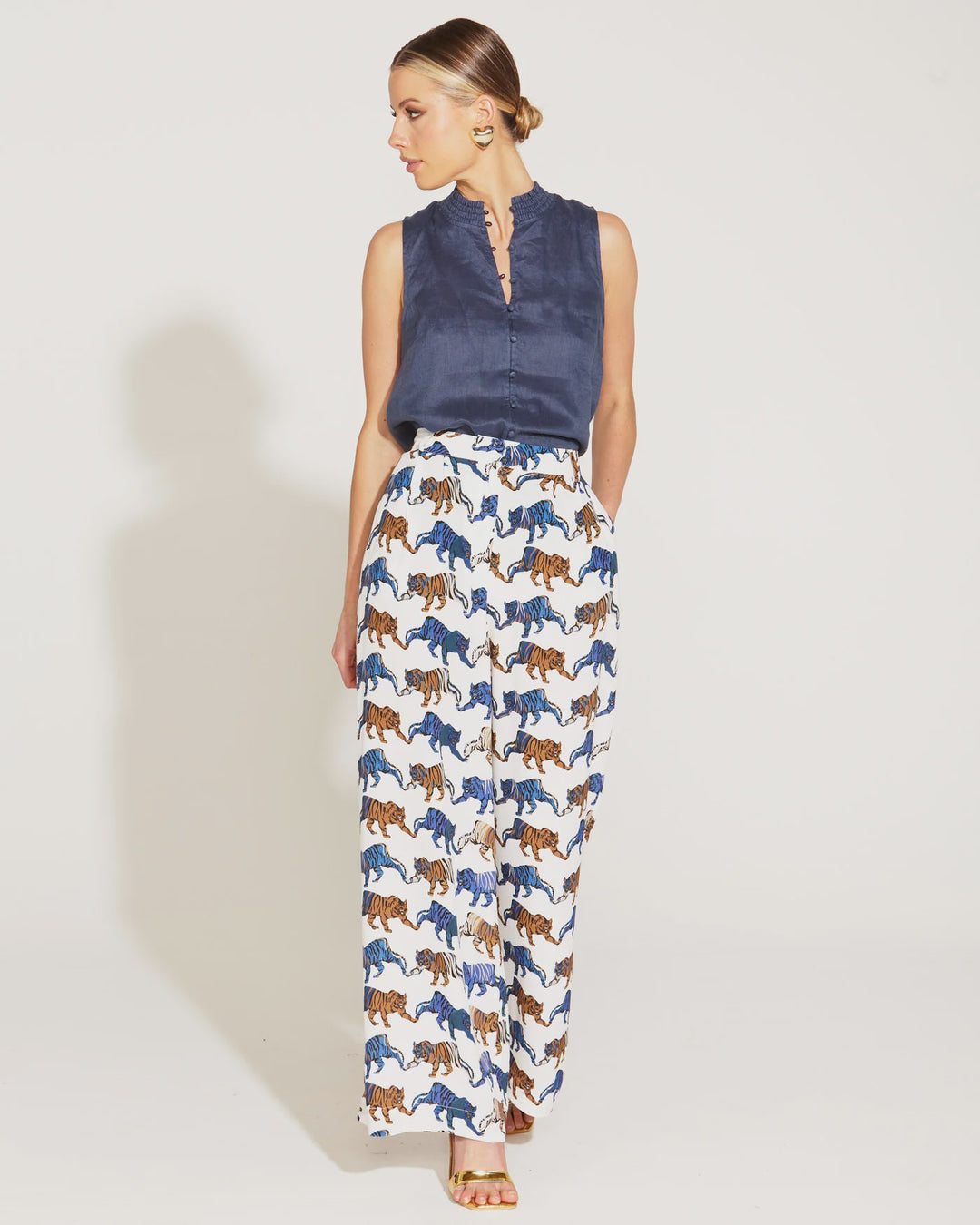 QUEEN OF THE JUNGLE WIDE LEG PANT - RAPT ONLINE