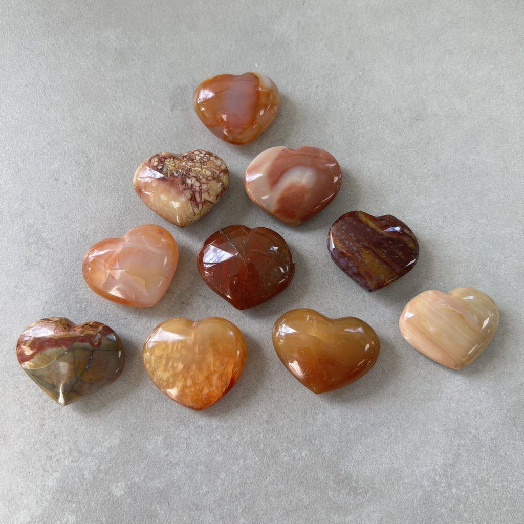 ASSORTED STONE HEARTS