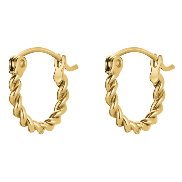 GOLD TWISTED HOOPS - RAPT ONLINE