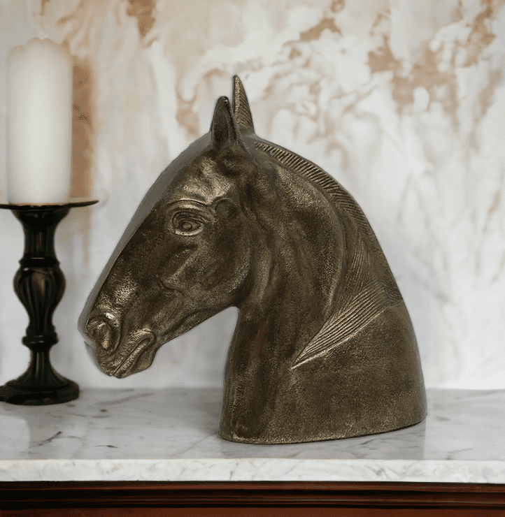 GOLD HORSE HEAD DECOR - RAPT ONLINE