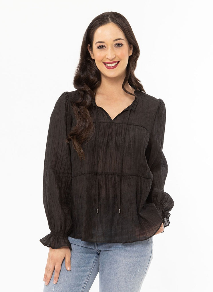 40% OFF | BLACK THRIVING TOP