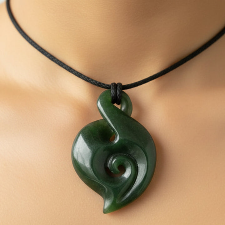30MM GREENSTONE TWIST KORU - RAPT ONLINE