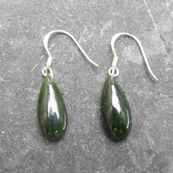 DROP GREENSTONE EARRINGS - RAPT ONLINE