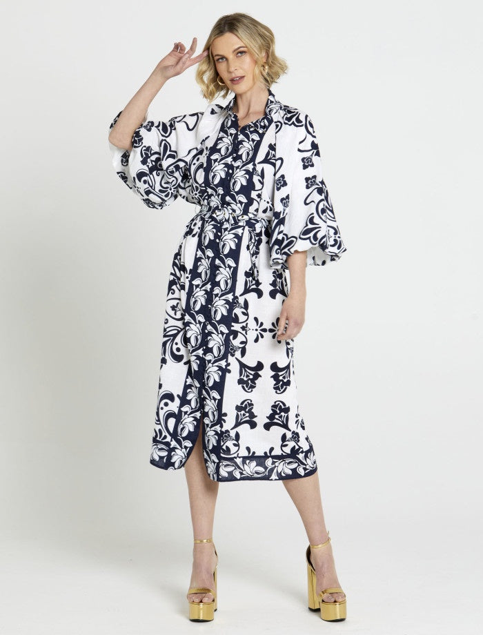 50% OFF | LOVE FOOL MIDI SHIRT DRESS - RAPT ONLINE