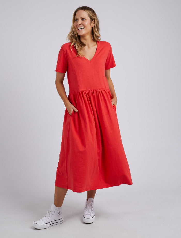 CHERRY MIMI MIDI DRESS